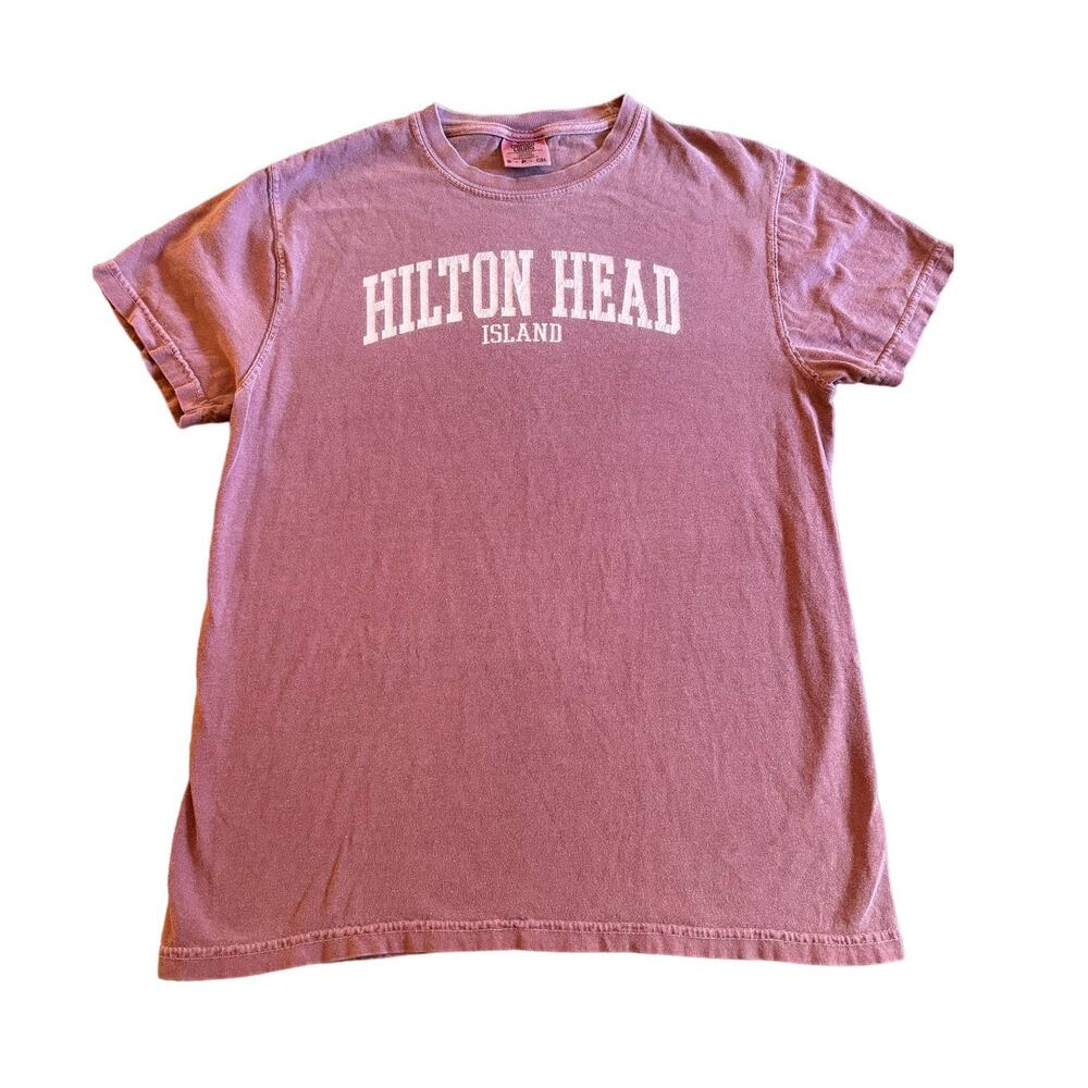 Comfort Colors Heathered Red Hilton Head Island Shirt - Small